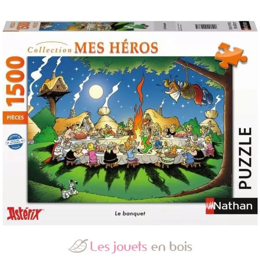 Puzzle Le banquet Astérix 1500 pièces - Nathan