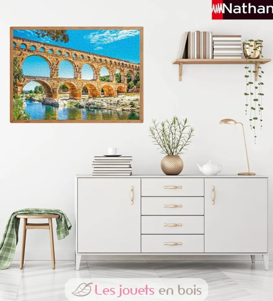Puzzle Le pont du Gard 1000 pcs - Nathan