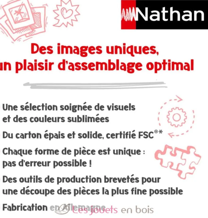 Puzzle Le pont du Gard 1000 pcs - Nathan