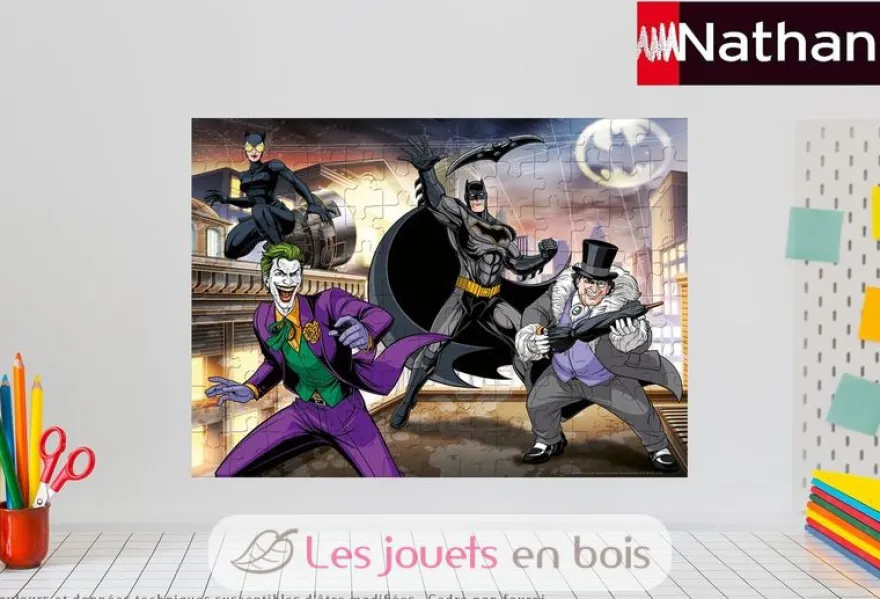 Puzzle Les ennemis de Batman 100 pcs - Nathan