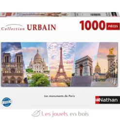 Puzzle Les monuments de Paris 1000 pcs - Nathan