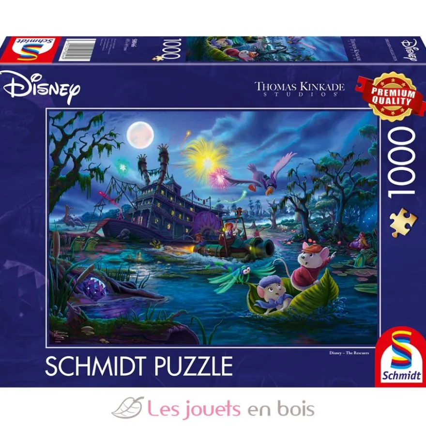 Puzzle Les sauveteurs Bernard et Bianca 1000 pcs - Schmidt Spiele