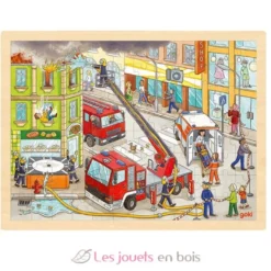 Puzzle L'intervention des pompiers - Goki