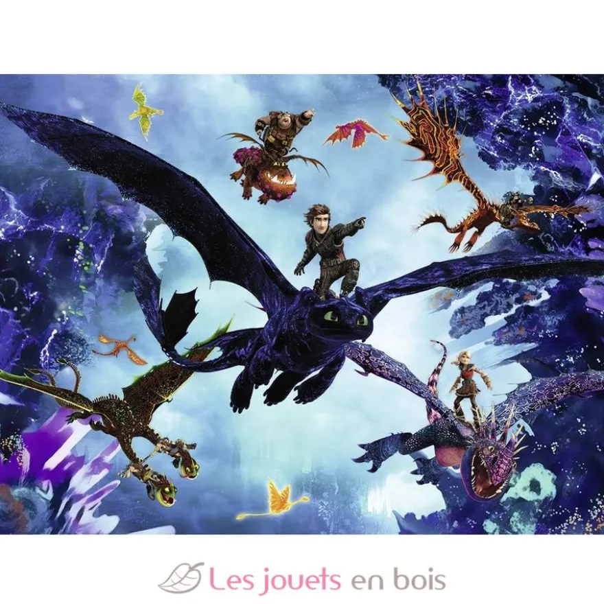 Puzzle L'équipe des dragons 60 pcs - Nathan
