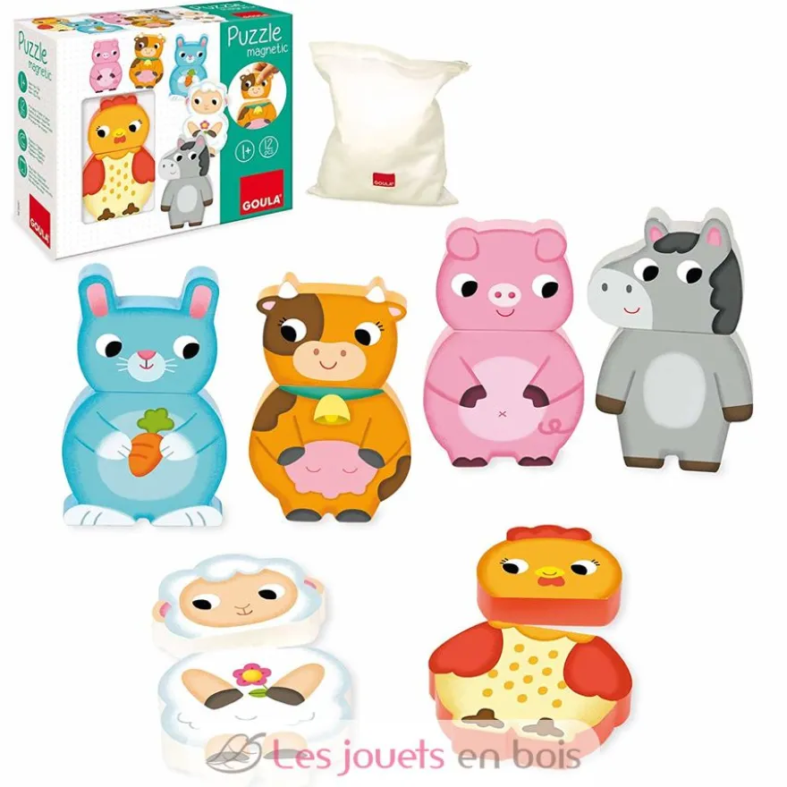 Puzzle magnétique Animaux de la ferme - Goula