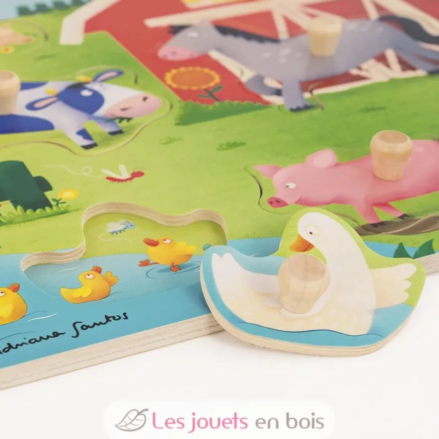 Puzzle mamans et bébés Ferme - Goula