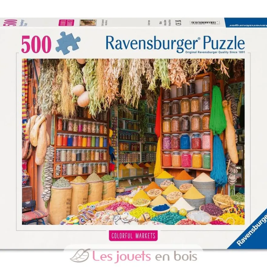 Puzzle Marché aux épices au Maroc 500 pièces - Ravensburger