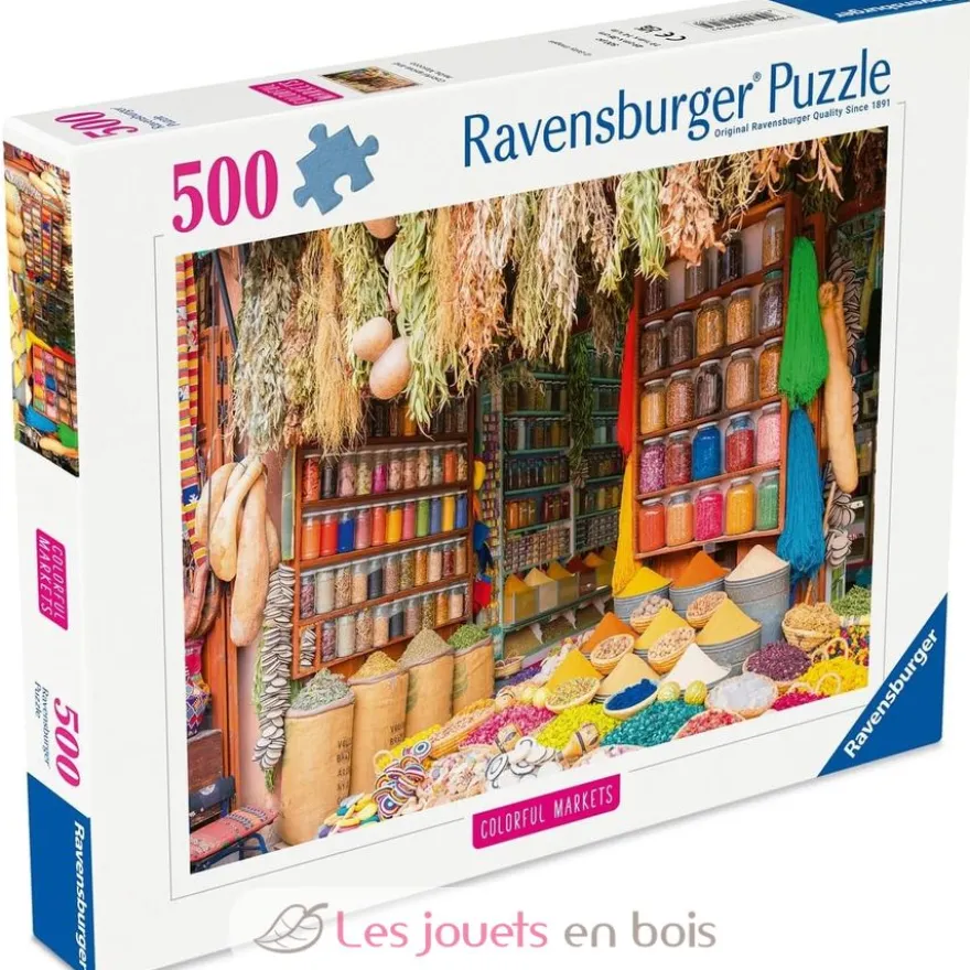 Puzzle Marché aux épices au Maroc 500 pièces - Ravensburger