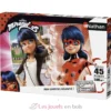 Puzzle Marinette vs Lady Bug 45 pcs - Nathan