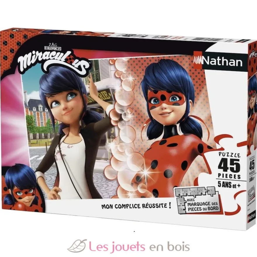 Puzzle Marinette vs Lady Bug 45 pcs - Nathan