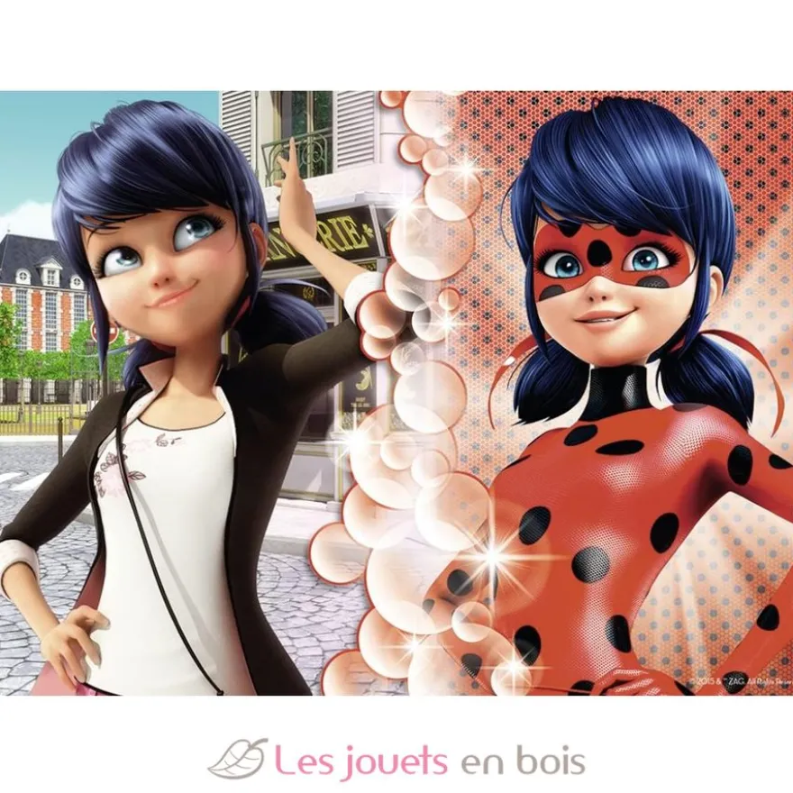 Puzzle Marinette vs Lady Bug 45 pcs - Nathan