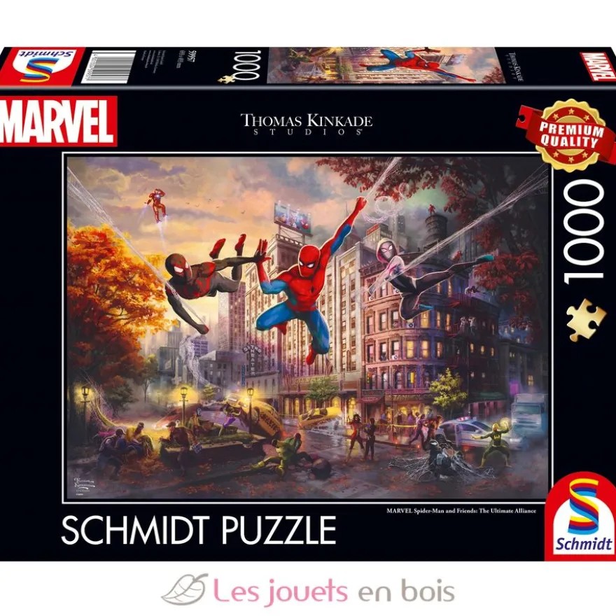 Puzzle Marvel Spider-Man et ses amis 1000 pcs - Schmidt Spiele