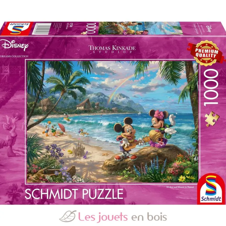 Puzzle Mickey et Minnie à Hawaï 1000 pcs - Schmidt Spiele