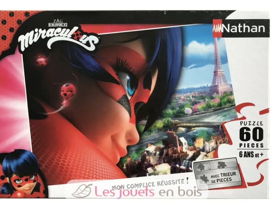 Puzzle Miraculous LadyBug 60 pcs - Nathan
