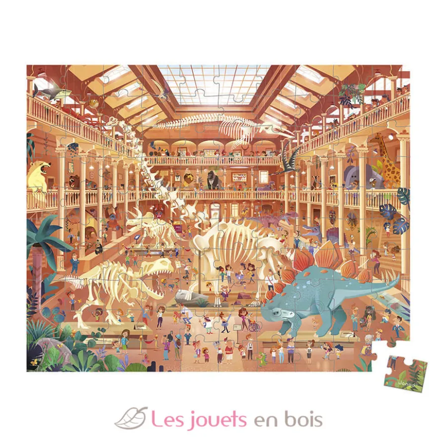 Puzzle Musée Histoire Naturelle 100 pcs - Janod