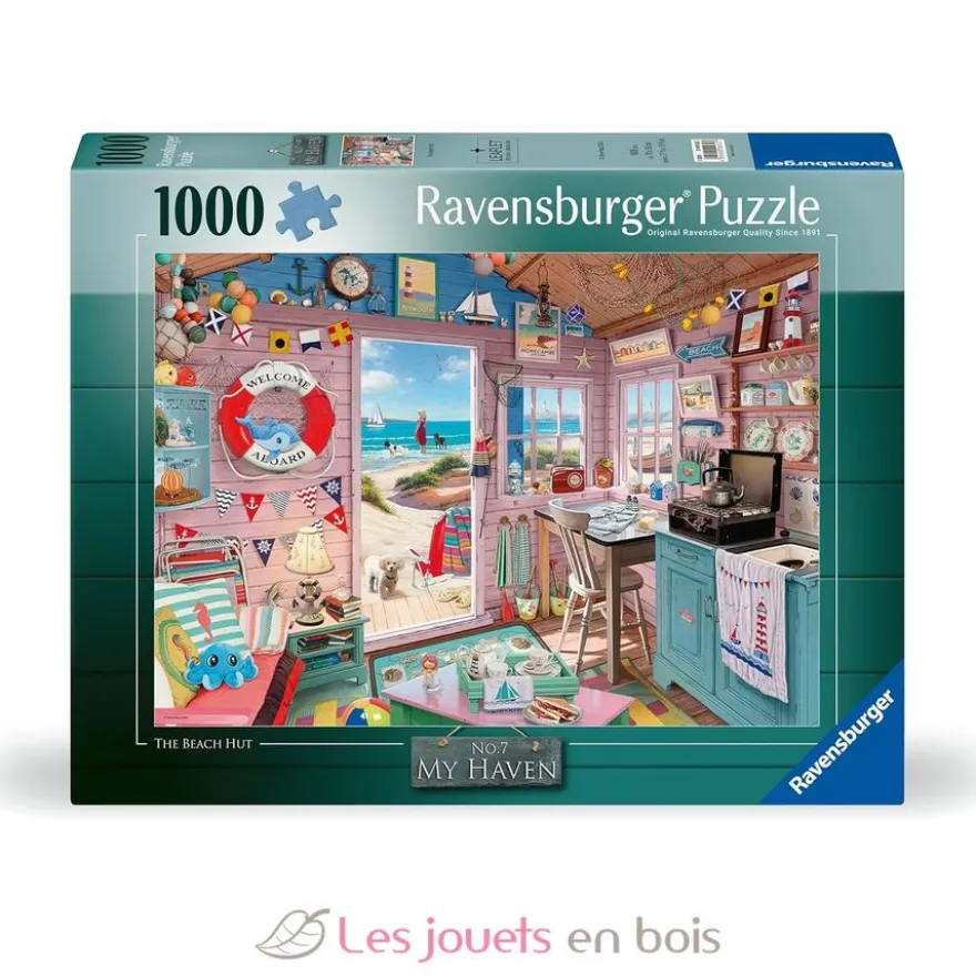 Puzzle My Haven 1000 pièces - Cabanon de la plage - Ravensburger