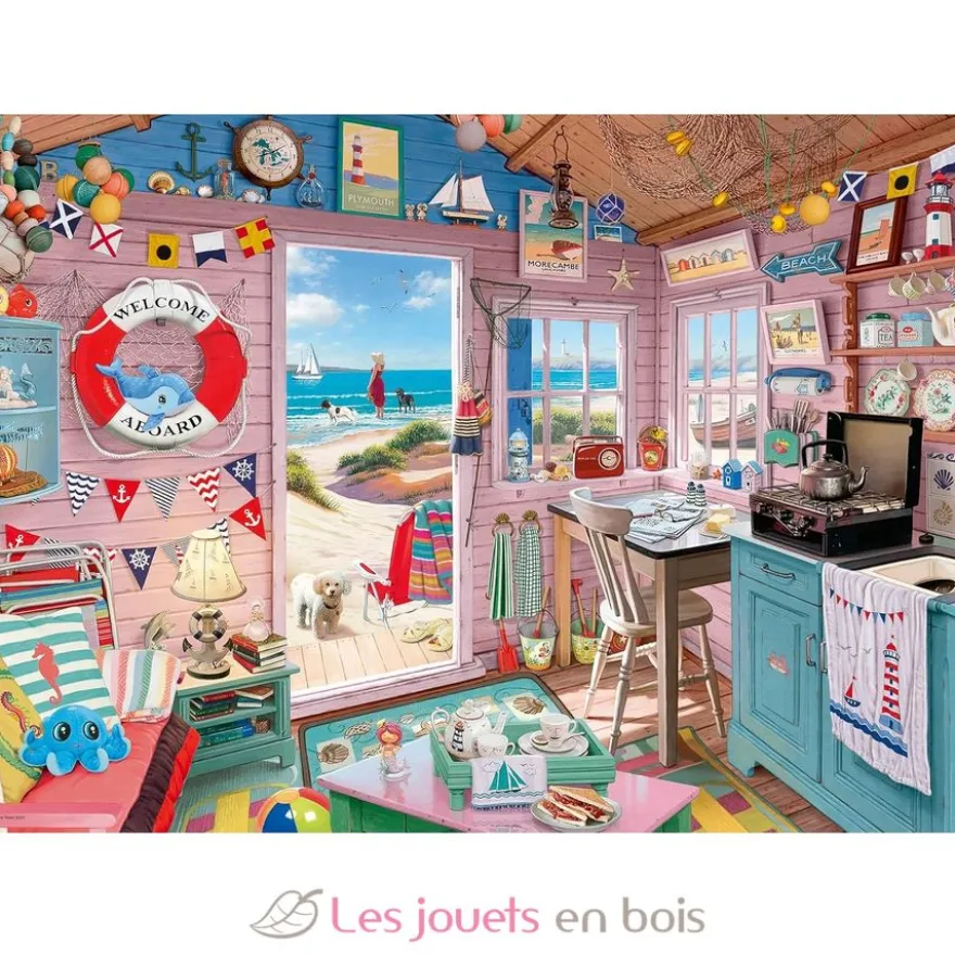 Puzzle My Haven 1000 pièces - Cabanon de la plage - Ravensburger