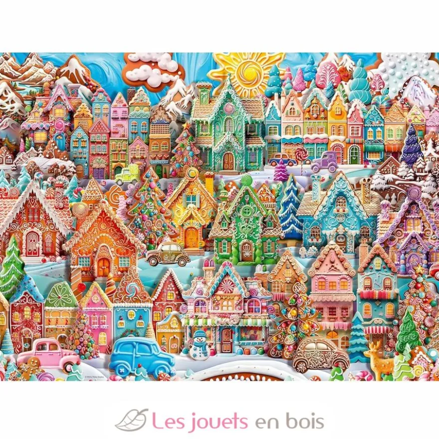 Puzzle Noël 1000 pièces - Noël au village des cookies - Ravensburger
