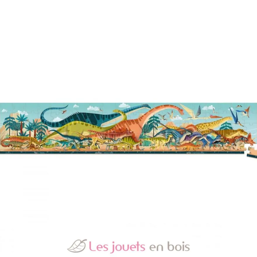 Puzzle panoramique Dino 100 pièces - Janod