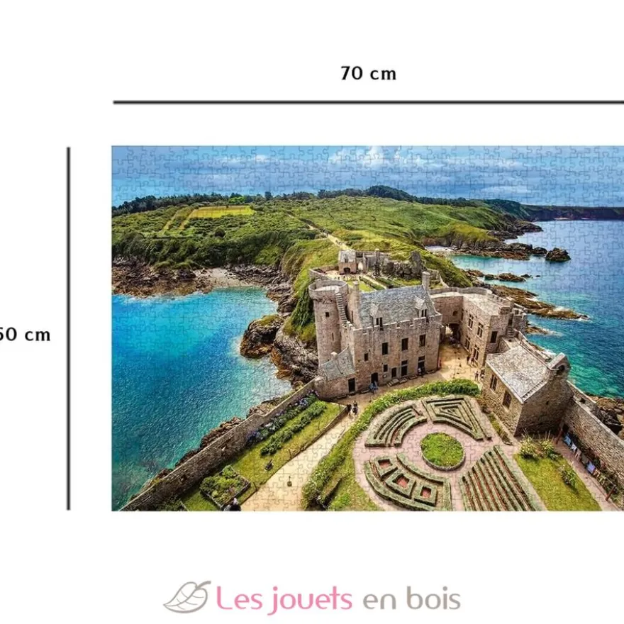 Puzzle 1000 pièces - A la découverte du Fort La Latte - Collection Régions de France - Nathan