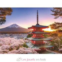 Puzzle 1000 pièces - Cerisiers en fleurs du Mont Fuji - Ravensburger