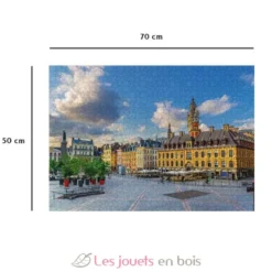 Puzzle 1000 pièces - Grand'Place de Lille - Collection Régions de France - Nathan