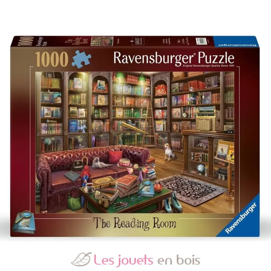 Puzzle 1000 pièces - La salle de lecture - Ravensburger