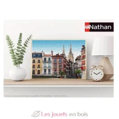 Puzzle 500 pièces - La ville de Bayonne - Collection Régions de France - Nathan