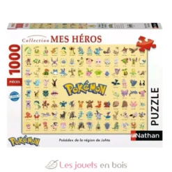 Puzzle 1000 pièces - Pokémon - Pokédex de la région de Johto - Ravensburger