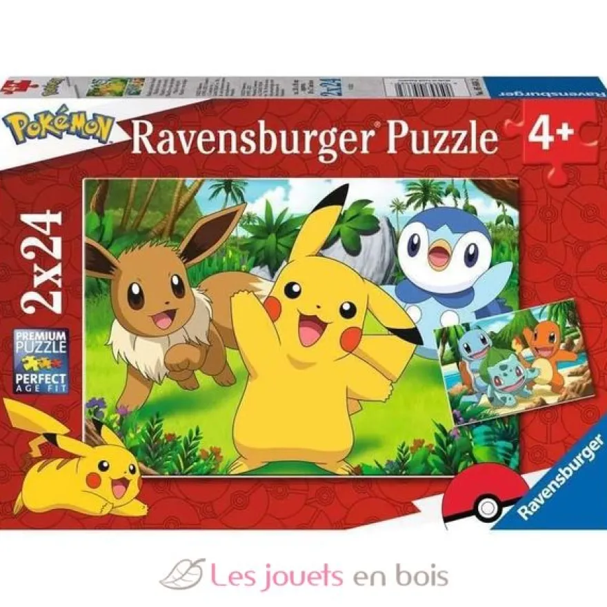 Puzzle Pikachu et ses amis 2x24 pcs - Ravensburger