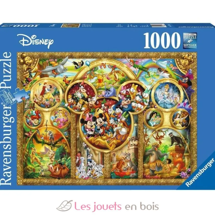 Puzzle Plus beaux thèmes Disney 1000 Pcs - Ravensburger