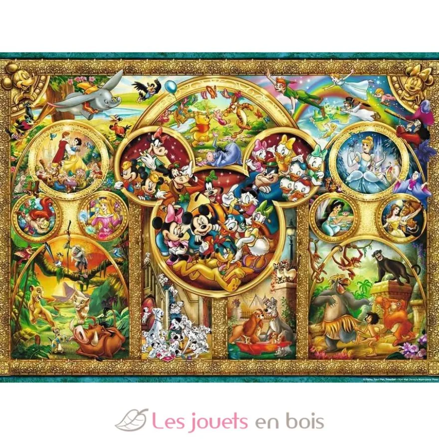 Puzzle Plus beaux thèmes Disney 1000 Pcs - Ravensburger