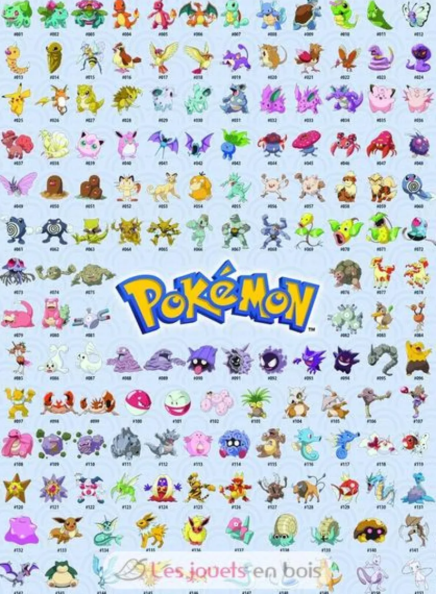 Puzzle Pokédex Pokémon 500 pièces - Ravensburger
