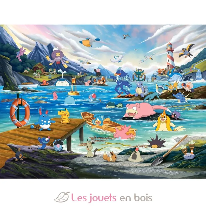 Puzzle Pokémon Aquali et Marine tempérée 1000 pcs - Ravensburger