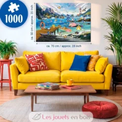 Puzzle Pokémon Aquali et Marine tempérée 1000 pcs - Ravensburger