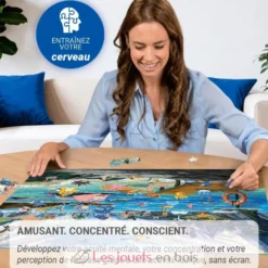 Puzzle Pokémon Aquali et Marine tempérée 1000 pcs - Ravensburger