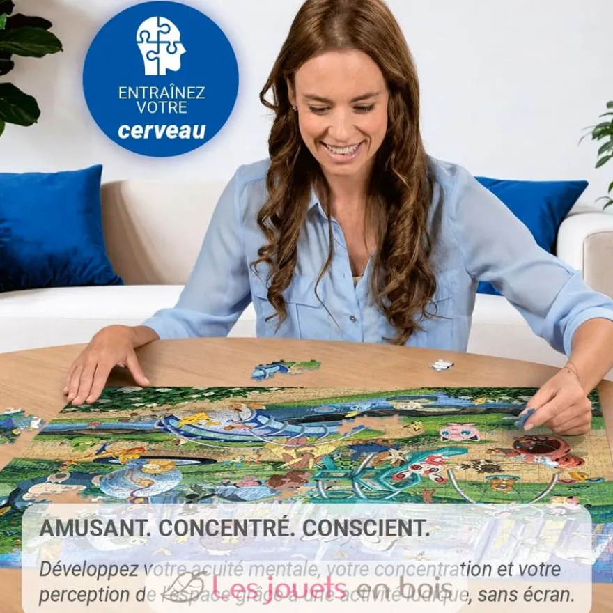 Puzzle Pokémon Évoli dans le parc 1000 pcs - Ravensburger
