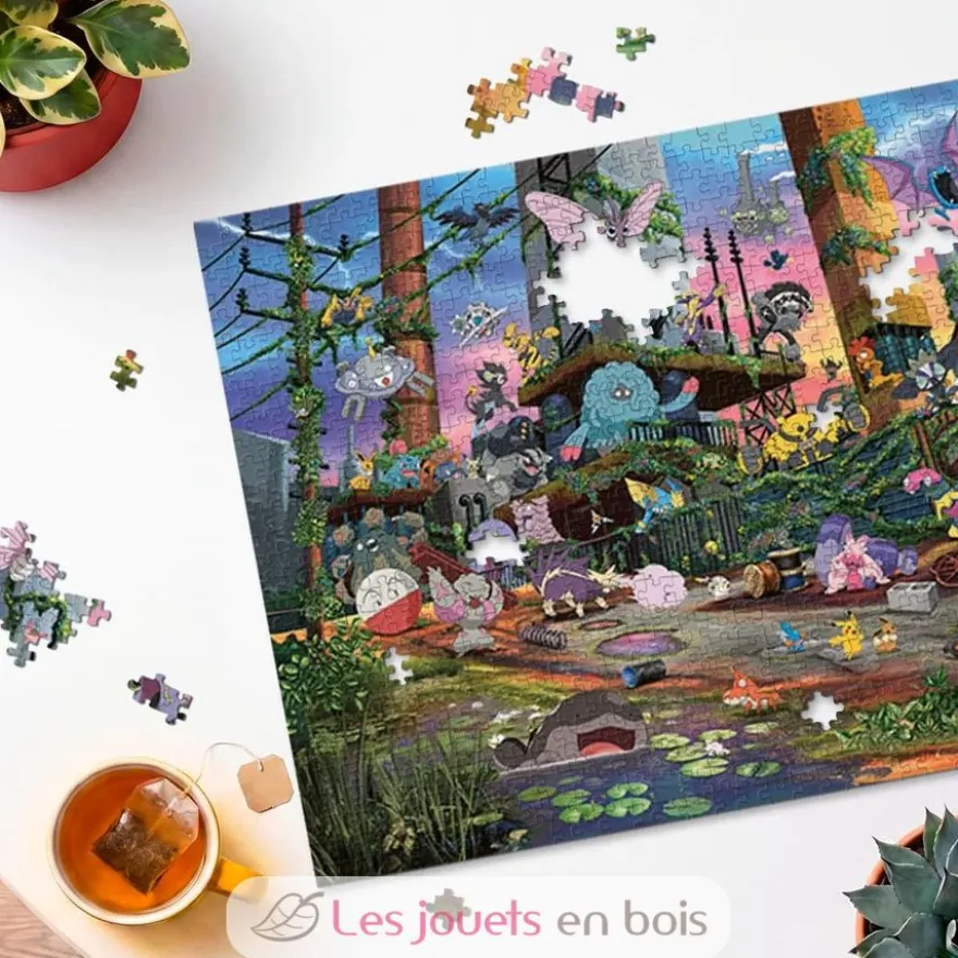 Puzzle Pokémon Voltali et centrale électrique 1000 pcs - Ravensburger