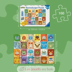 Puzzle Portraits de Pokémon 100 pcs XXL - Puzzle enfant - Dès 6 ans - Ravensburger