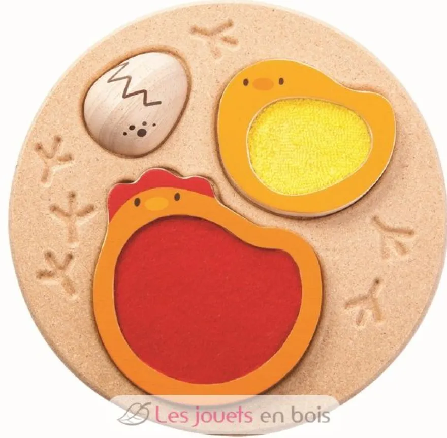 Puzzle Poule-Oeuf - Le Toucher - Plan Toys