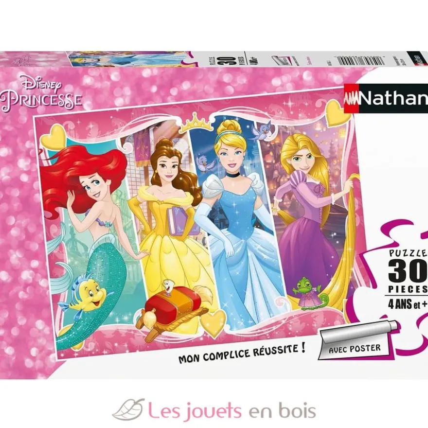 Puzzle Princesses Disney 30 pcs - Nathan