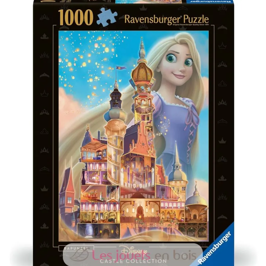 Puzzle Raiponce Châteaux Disney 1000 pièces - Ravensburger