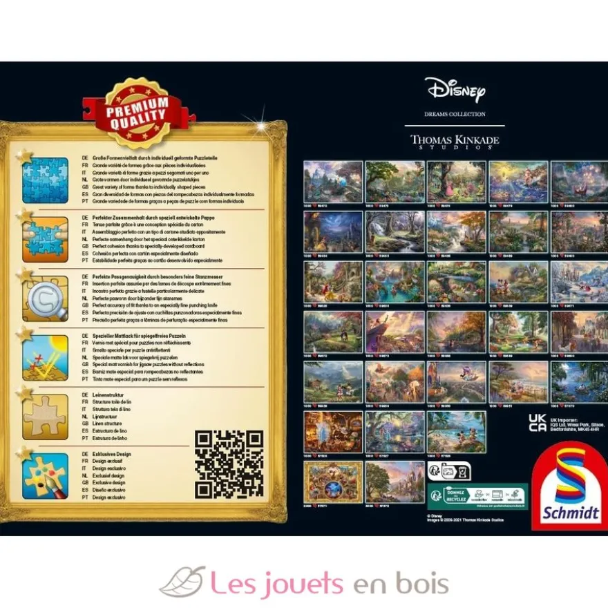 Puzzle Raiponce emmêlée dans l'amour 1000 pcs - Schmidt Spiele