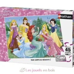 Puzzle Rencontre avec les princesses Disney 45 pcs - Nathan