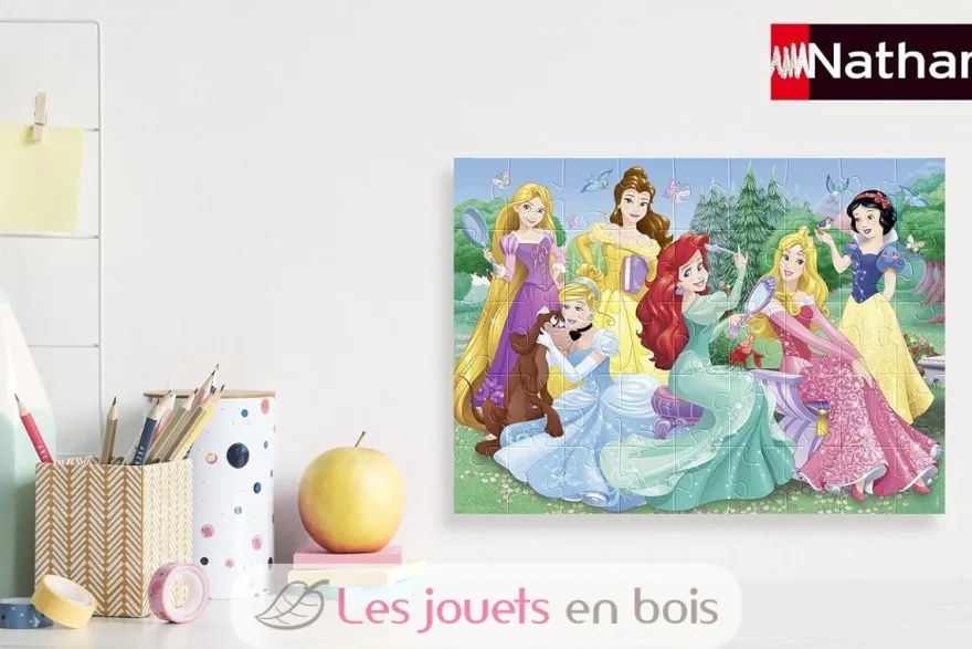 Puzzle Rencontre avec les princesses Disney 45 pcs - Nathan