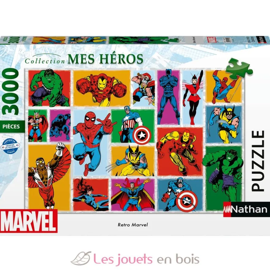 Puzzle Retro Marvel 3000 pcs - Nathan