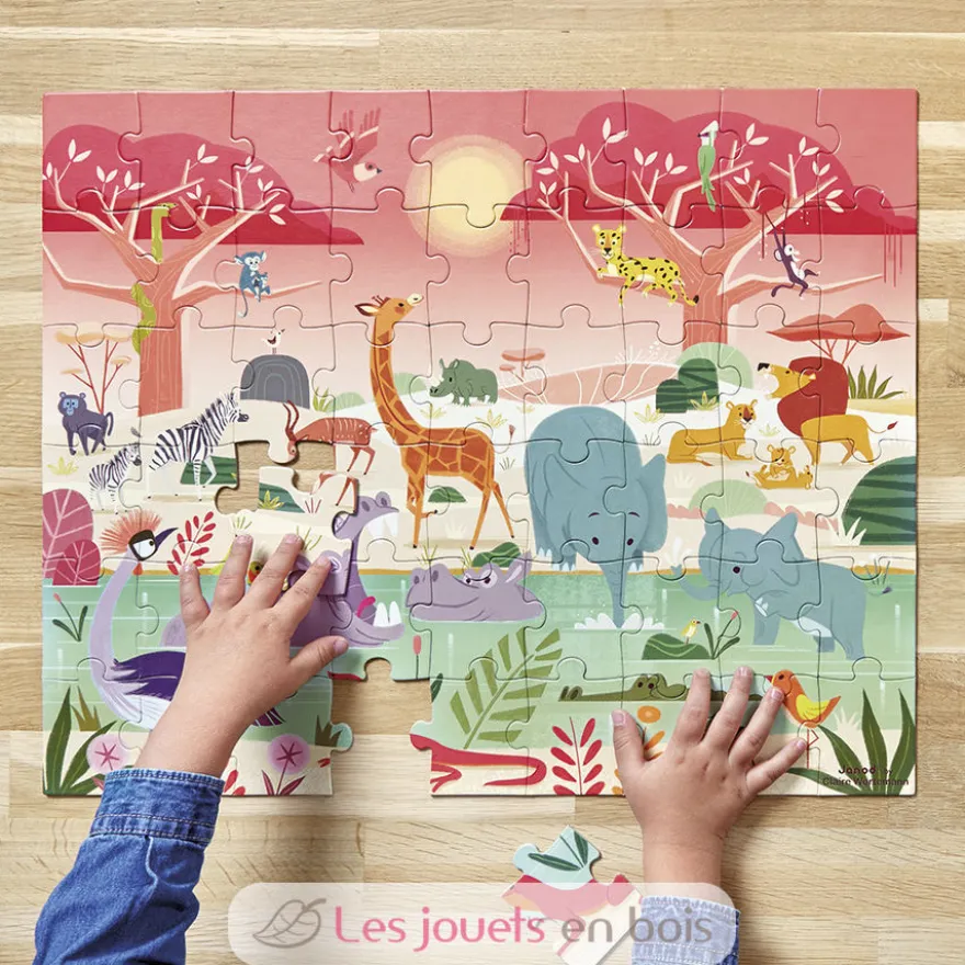 Puzzle Réserve animalière 54 pcs - Janod