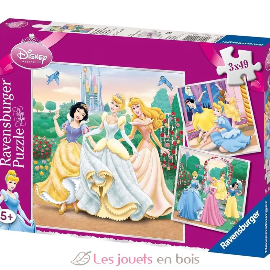 Puzzle Rêves de princesses Disney 3x49 pcs - Ravensburger