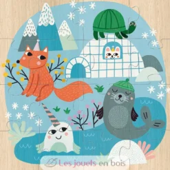 3 puzzles Animaux du monde - Vilac
