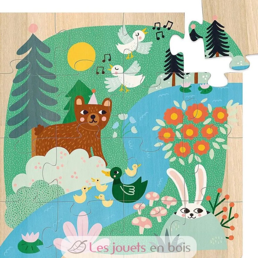3 puzzles Animaux du monde - Vilac